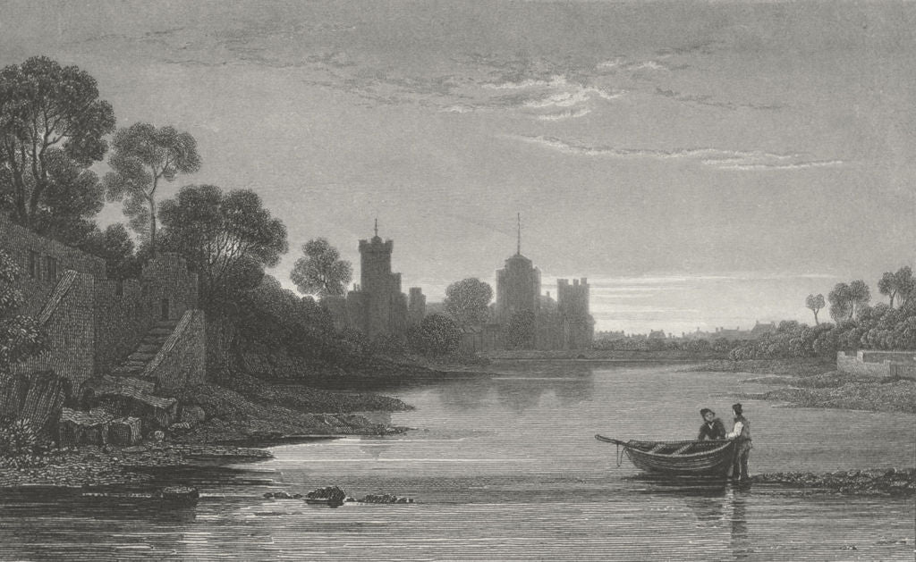 WALES. Pembroke. Gastineau boat c1831 old antique vintage print picture